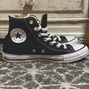 Black high top Converse